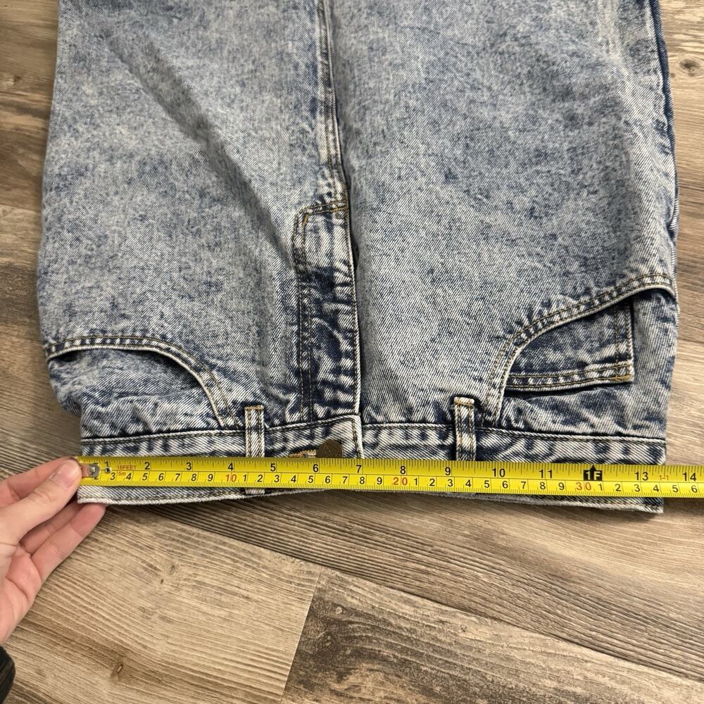 Vintage Waist 27 80s Georges Marciano Guess High Waist Acid Wash Denim Skirt USA - Picture 5 of 8